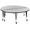 Flash Furniture Round 60 W, 60 L, 25 H, Chrome, Laminate, Particleboard, Steel, Grey XU-GRP-A60-HCIRC-GY-T-P-CAS-GG - alternate 9